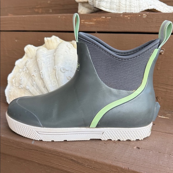 XTRATUF Women's Gray & Mint Short Rain Boots - Picture 7 of 12
